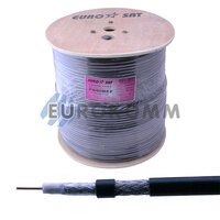 Коаксиальный кабель RG-6 EUROSAT F690BEF CCS н-ный с гелем, черный 305м