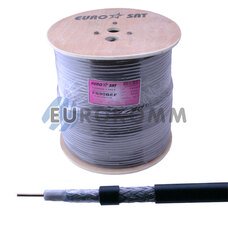 Коаксиальный кабель RG-6 EUROSAT F690BEF CCS н-ный с гелем, черный 305м Коаксиальный кабель RG-6 EUROSAT F690BEF CCS н-ный с гелем, черный 305м