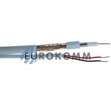 Коаксиальный кабель 3C2V+2х0.51 EUROSAT KBH-2 белый 100м