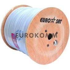 Коаксиальный кабель RG-59+2*0.75 EUROSAT белый 305м Коаксиальный кабель RG-59+2*0.75 EUROSAT белый 305м