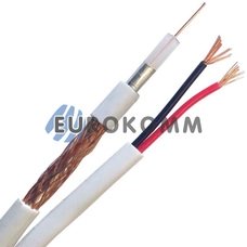 Коаксиальный кабель RG-59+2*0.75 EUROSAT белый 305м Коаксиальный кабель RG-59+2*0.75 EUROSAT белый 305м