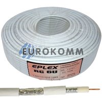 Коаксиальный кабель RG-6 EPLEX F603ST CCS белый 100м Коаксиальный кабель RG-6 EPLEX F603ST CCS белый 100м
