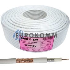 Коаксиальный кабель RG-6 EUROSAT CF604SU CU белый 100м Коаксиальный кабель RG-6 EUROSAT CF604SU CU белый 100м