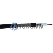 Коаксіальний кабель RG-6 EUROSAT F660BV CCS чорний 305м Коаксіальний кабель RG-6 EUROSAT F660BV CCS чорний 305м