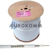 Коаксіальний кабель RG-6 EUROSAT F690BV CCS білий 305м