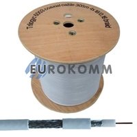 Коаксіальний кабель RG-6 Trilogyc TY6003 CCS білий 305м Коаксіальний кабель RG-6 Trilogyc TY6003 CCS білий 305м