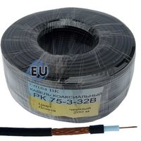 Коаксиальный кабель РК 75-3-32В CU черный 200м