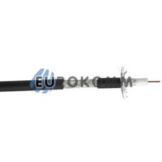 Коаксиальный кабель RG-6 CommSpace F660BVF CCS н-ный с гелем, черный 305м