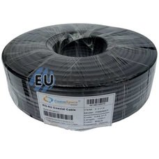 Коаксиальный кабель RG-6 CommSpace F660BVF CCS наружный с гелем, черный 100м