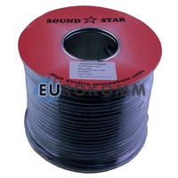 Мікрофонний кабель Sound Star 2x0.28 мм² CCA чорний 100м
