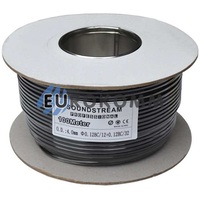 Мікрофонний кабель Sound Stream 1x0.14 мм² OFC CU чорний 100м