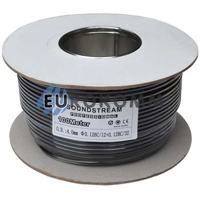 Микрофонный кабель Sound Stream 1x0.14 мм² OFC CU черный 100м