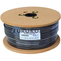 Мікрофонний кабель Sound Stream 1x0.22 мм² OFC CU чорний 100м