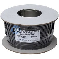 Микрофонный кабель Sound Stream 2x0.14 мм² OFC CU черный 100м