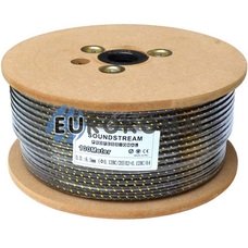 Микрофонный кабель Sound Stream 2x0.22 мм² OFC CU черно-золотистый в сетке 100м