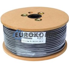 Мікрофонний кабель Sound Stream 1x0.22 мм² OFC CU чорний у сітці 100м Мікрофонний кабель Sound Stream 1x0.22 мм² OFC CU чорний у сітці 100м