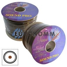 Микрофонный кабель Sound PRO JY-2064 1x0.22 мм² OFC CU черный 100м