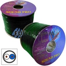 Микрофонный кабель Sound PRO JY-2066-S GN 2x0.22 мм² OFC CU зеленый 100м