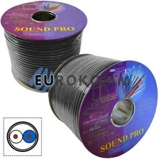 Микрофонный кабель Sound PRO JY-2066-S GY 2x0.22 мм² OFC CU серый 100м