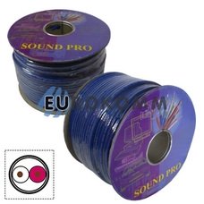 Мікрофонний кабель Sound PRO JY-2018 BL 2x0.14 мм² OFC CU синій 100м