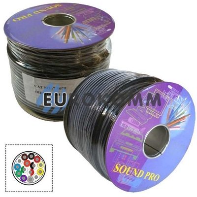Кабель HDMI Sound PRO 28AWG 15x0.08 мм² OFC CU/OFC TinCU чорний 100м
