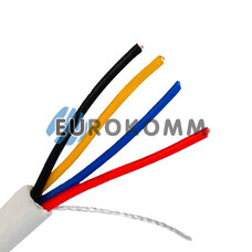 Сигнальный кабель 4х0.22 CU без экрана белый 25м