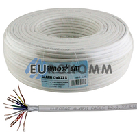 Сигнальный кабель EUROSAT 12x0.22 CU в экране белый 100м