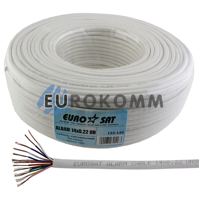 Сигнальний кабель EUROSAT 14x0.22 CCA без екрану білий 