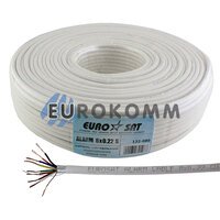 Сигнальный кабель EUROSAT 8x0.22 CU в экране белый 100м Сигнальный кабель EUROSAT 8x0.22 CU в экране белый 100м