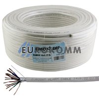 Сигнальний кабель EUROSAT 14x0.22 CU в екрані білий 100м