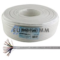 Сигнальный кабель EUROSAT 16x0.22 CU в экране белый 100м