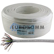 Сигнальный кабель EUROSAT 20x0.22 CU в экране белый 100м Сигнальный кабель EUROSAT 20x0.22 CU в экране белый 100м