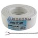 Сигнальний кабель EUROSAT 2x0.22 CCA без екрану білий