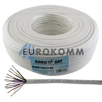 Сигнальний кабель EUROSAT 12x0.22 CCA без екрану білий 100м