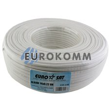 Сигнальный кабель EUROSAT 14x0.22 CCA без экрана белый 100м Сигнальный кабель EUROSAT 14x0.22 CCA без экрана белый 100м