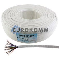 Сигнальный кабель EUROSAT 16x0.22 CCA без экрана белый 100м Сигнальный кабель EUROSAT 16x0.22 CCA без экрана белый 100м