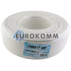 Сигнальный кабель EUROSAT 10х0.22 CCA в экране белый 100м Сигнальный кабель EUROSAT 10х0.22 CCA в экране белый 100м