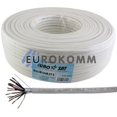 Сигнальный кабель EUROSAT 14х0.22 CCA в экране белый 100м Сигнальный кабель EUROSAT 14х0.22 CCA в экране белый 100м