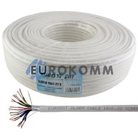 Сигнальний кабель EUROSAT 16х0.22 CCA в екрані білий 100м