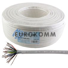 Сигнальный кабель EUROSAT 20х0.22 CCA в экране белый 100м Сигнальный кабель EUROSAT 20х0.22 CCA в экране белый 100м