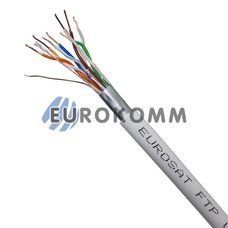 Інтернет  кабель "Скручена Пара"  FTP cat.5e 4x2x0.50 CU EUROSAT 305м