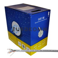 Интернет кабель "Витая Пара" FTP cat.5e 4x2x0.50 CU EUROSAT 305м