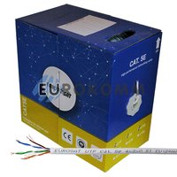 Интернет кабель "Витая Пара" UTP cat.5e 4x2x0.50 CU EUROSAT 305м