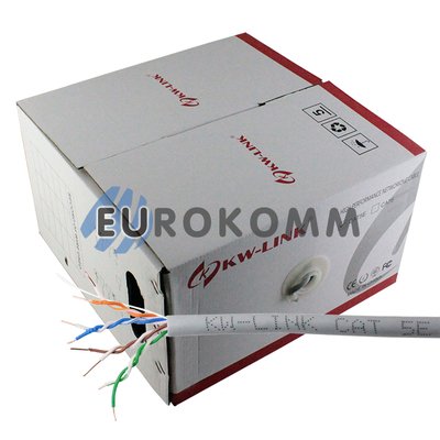 Интернет кабель "Витая Пара" UTP cat.5e CU  4x2x0.50CU KW-Link 305м