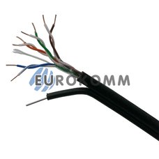 Интернет кабель "Витая Пара" UTP(PEM) cat.5e CU 4x2x0.50CU KW-Link наружный с проволокой 305м Интернет кабель "Витая Пара" UTP(PEM) cat.5e CU 4x2x0.50CU KW-Link наружный с проволокой 305м