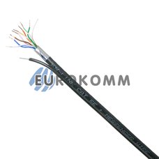Интернет кабель "Витая Пара" FTP(PEM) cat.5e CU 4x2x0.50CU KW-Link наружный с проволокой 305м