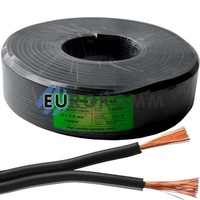 Низковольтный кабель питания Sound Star 2x1.0мм² CU чёрный 100м Низковольтный кабель питания Sound Star 2x1.0мм² CU чёрный 100м