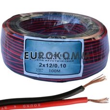 Низьковольтний кабель живлення Sound Star 2x0.14мм² CU червоно-чорний 100м