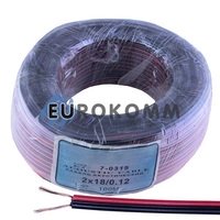 Низьковольтний кабель живлення Sound Star 2x0.22мм² CU червоно-чорний 100м