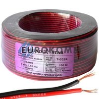 Низковольтный кабель питания Sound Star 2x0.10мм² CU красно-чёрный 100м Низковольтный кабель питания Sound Star 2x0.10мм² CU красно-чёрный 100м